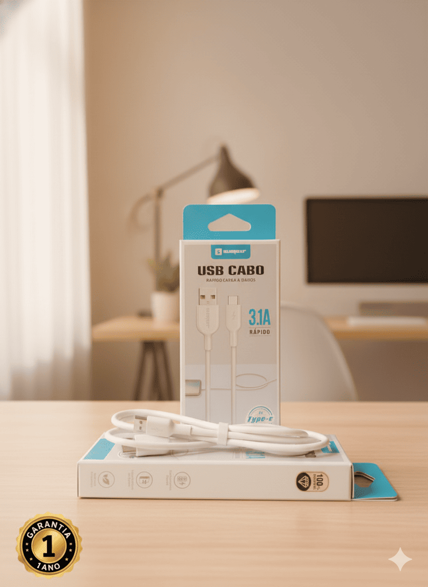 Cabo USB para Tipo C Sumexr SS-A1C 3A 15W - Imagem 3