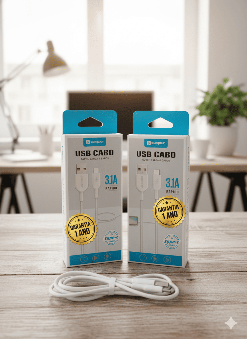 Cabo USB para Tipo C Sumexr SS-A1C 3A 15W - Imagem 2