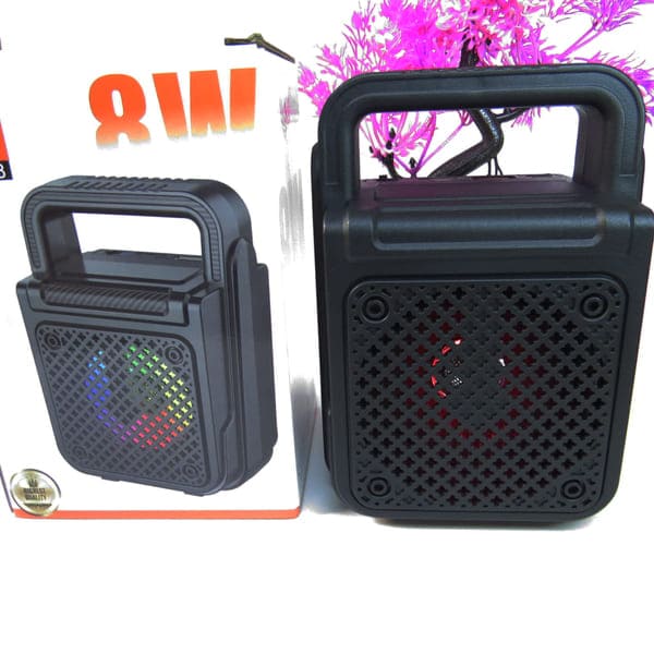 Caixa de Som Bluetooth Pequena AL-5918 – Potente, Portátil, RGB, 8W e Bluetooth 5.3 | Altomex